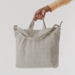 Horizontal Duck bag - Natural Grid
