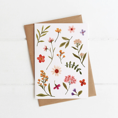 Joannie Houle Card - Floral herbarium
