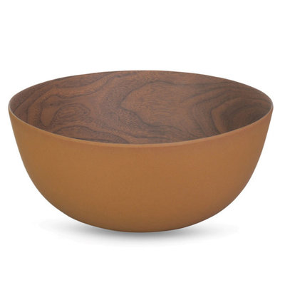 ICM Bamboo Walnut Copper Bowl