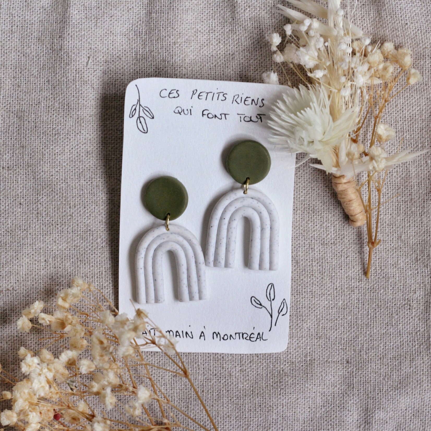 Boucles d'Oreilles Maxi Arcs Pampas