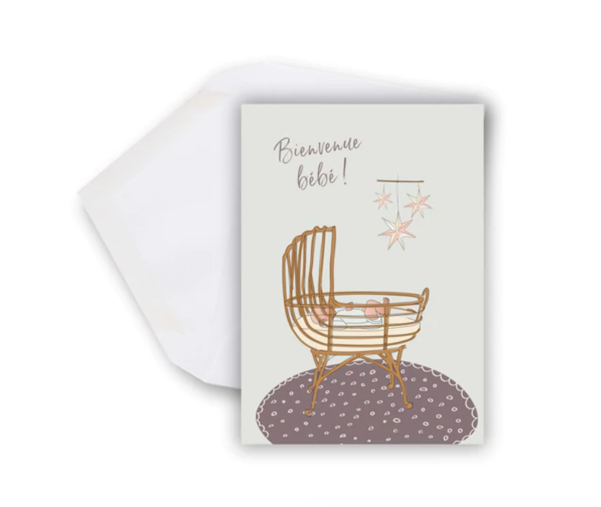 Maxi Carte souhaits - Bienvenue Bébé