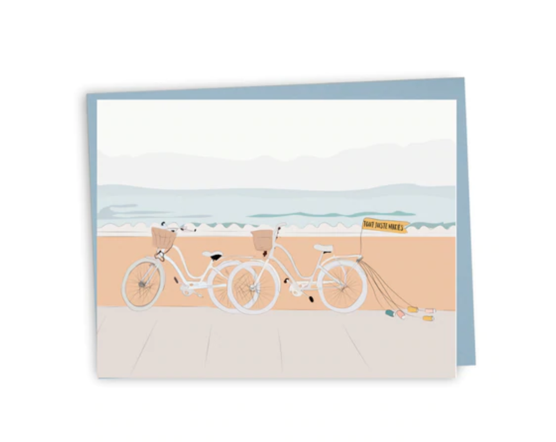 Greeting Card - Just married (bicycles)