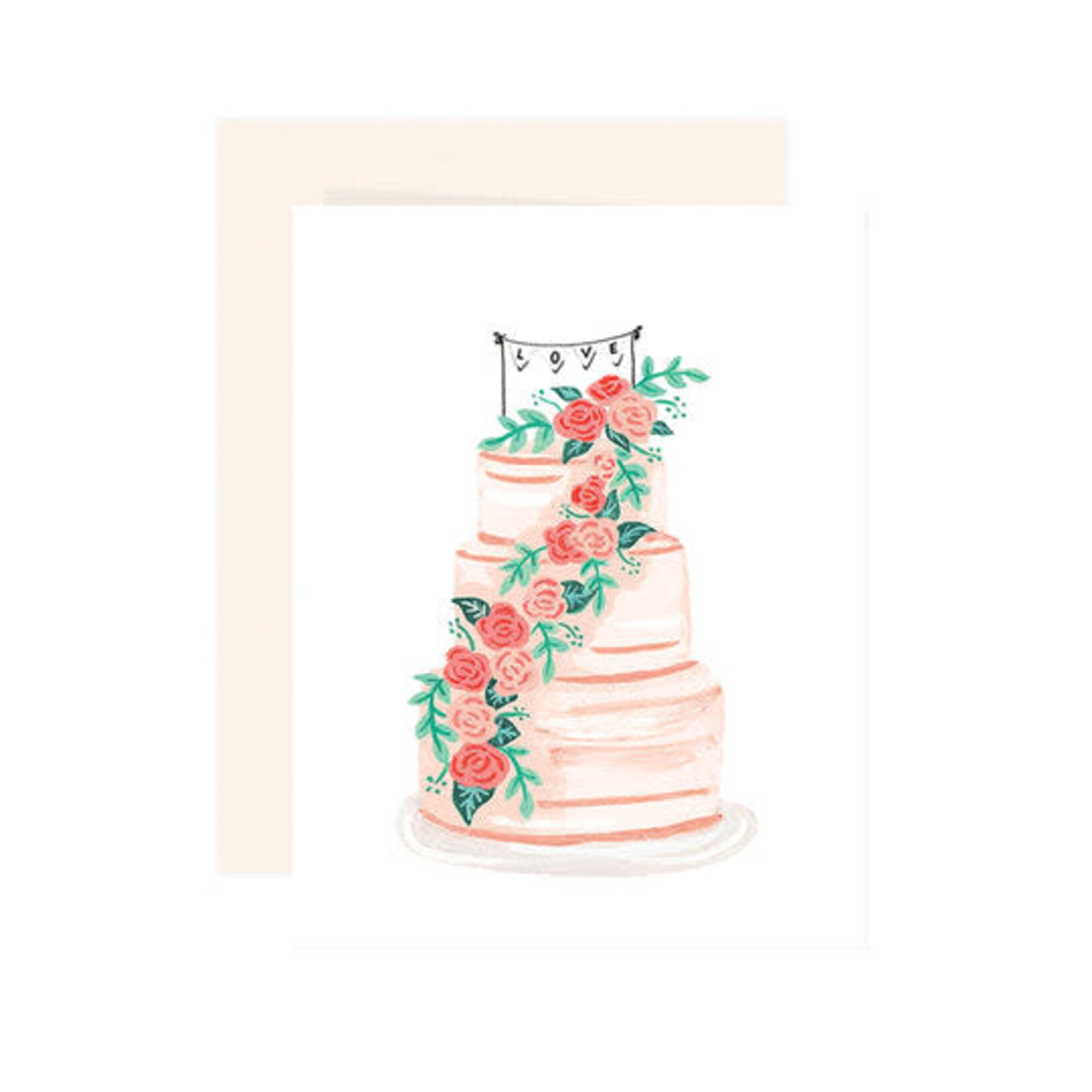 Greeting card - Love cake