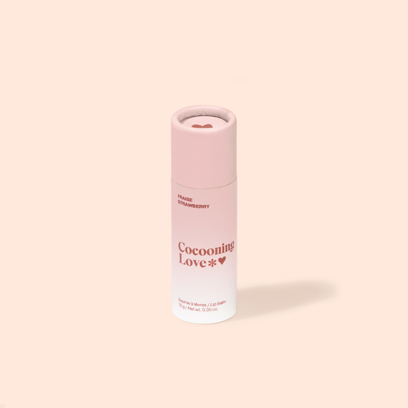 Baume à lèvres végane - Fraise