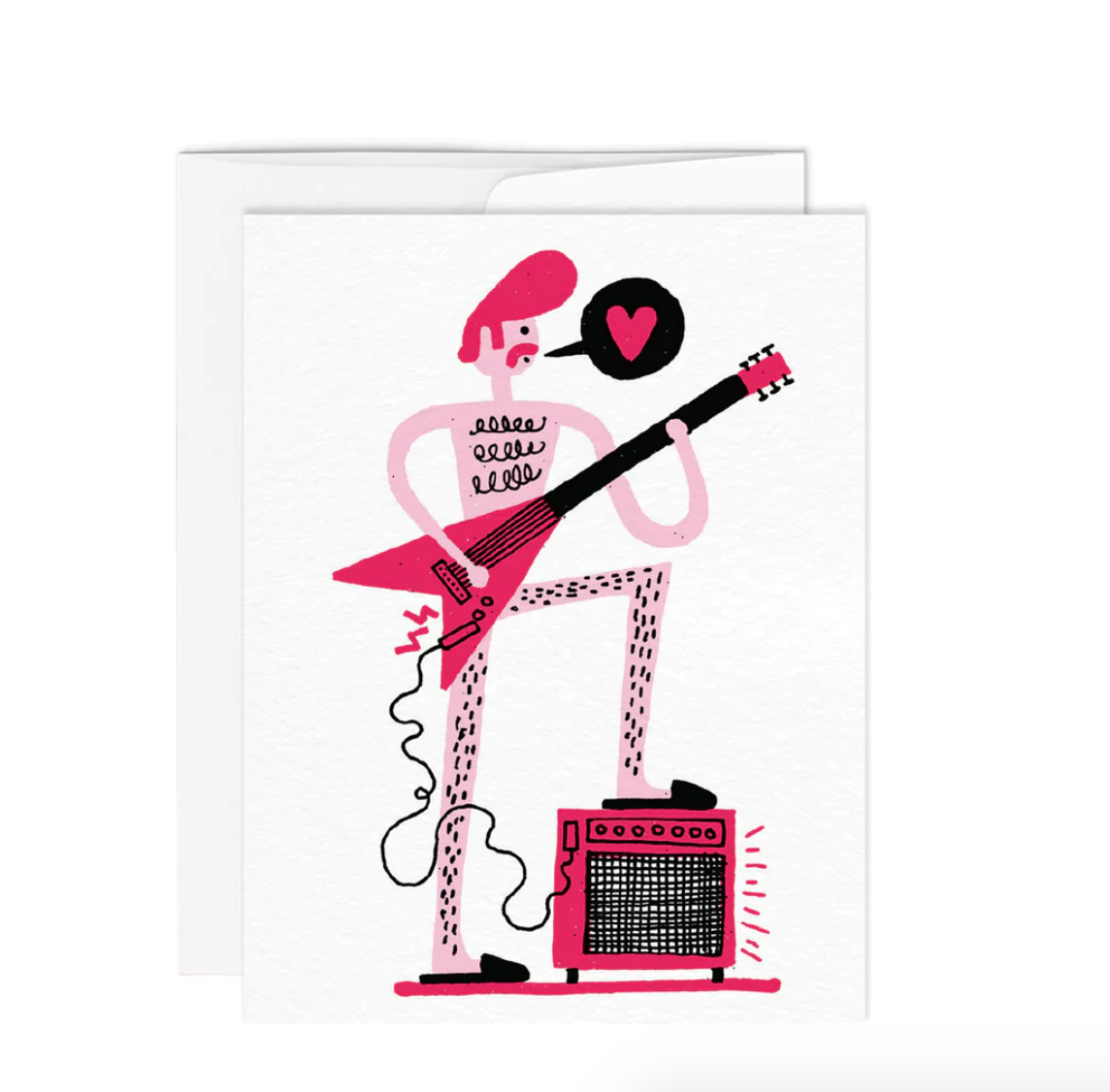 Paperole Greeting Card - Pink Singer