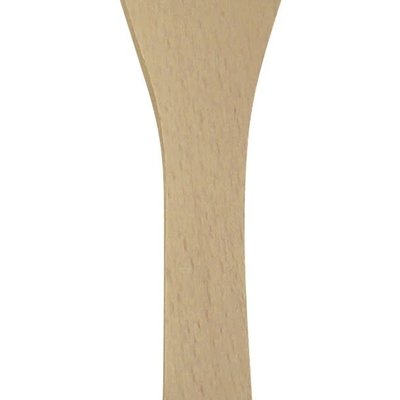 Slotted beech wood spatula