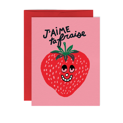 Card - J'aime ta fraise
