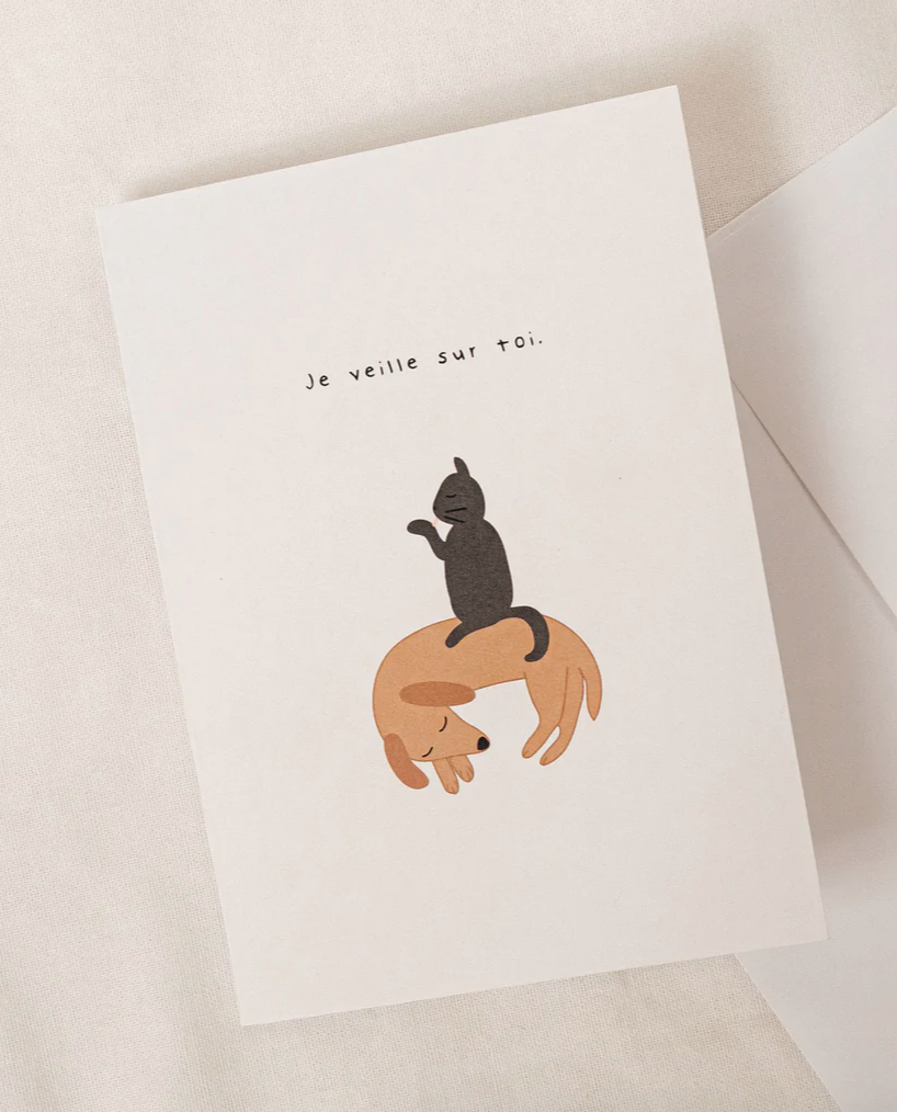 Mimi - Auguste Greeting Card - I'm looking out for you
