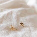 Boucles d'oreilles - Branche d'olivier