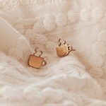 Boucles d'oreilles -  Tasse de Café or