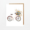 Glenda Cast Greeting Card - Fall bicycle