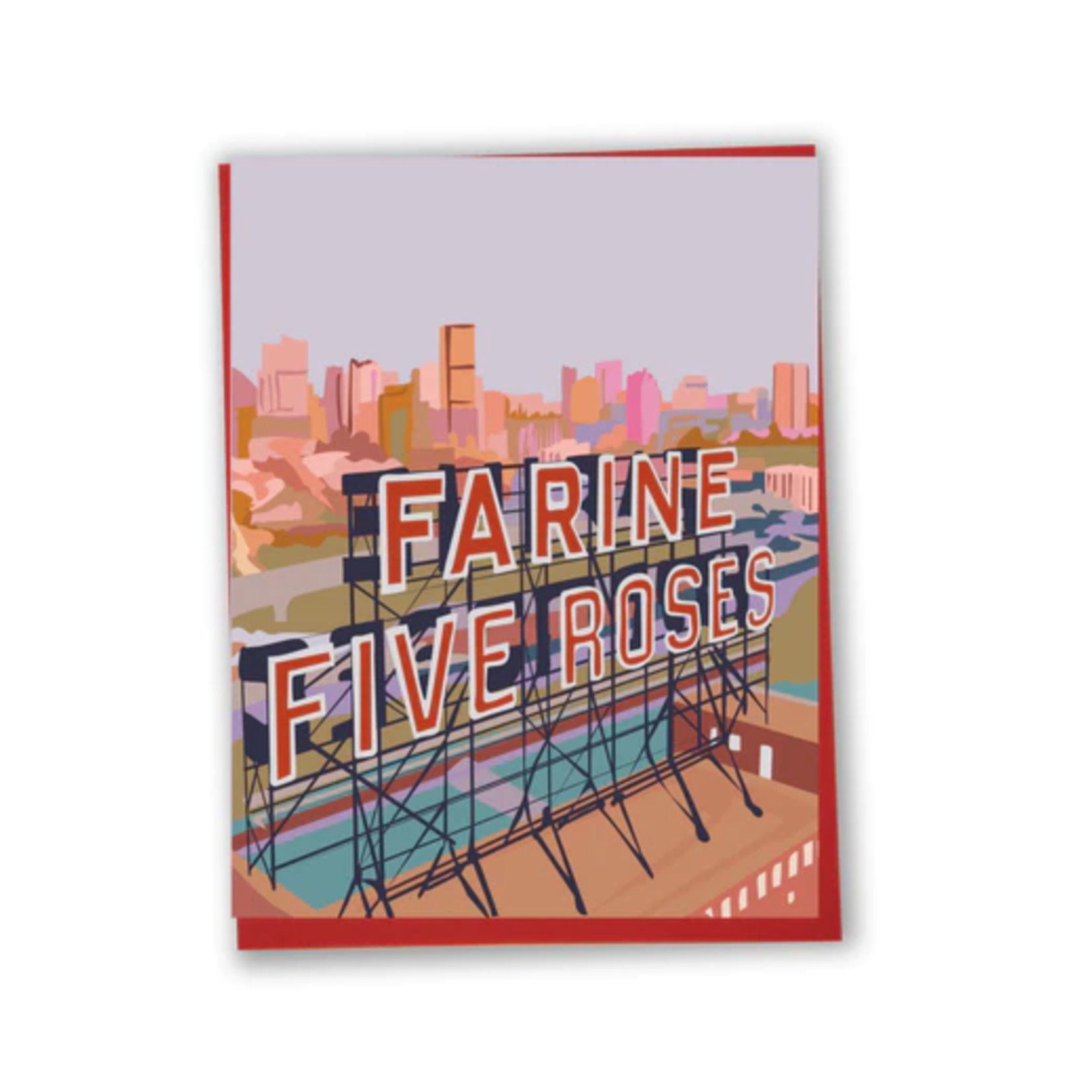 Greeting card - Five Roses