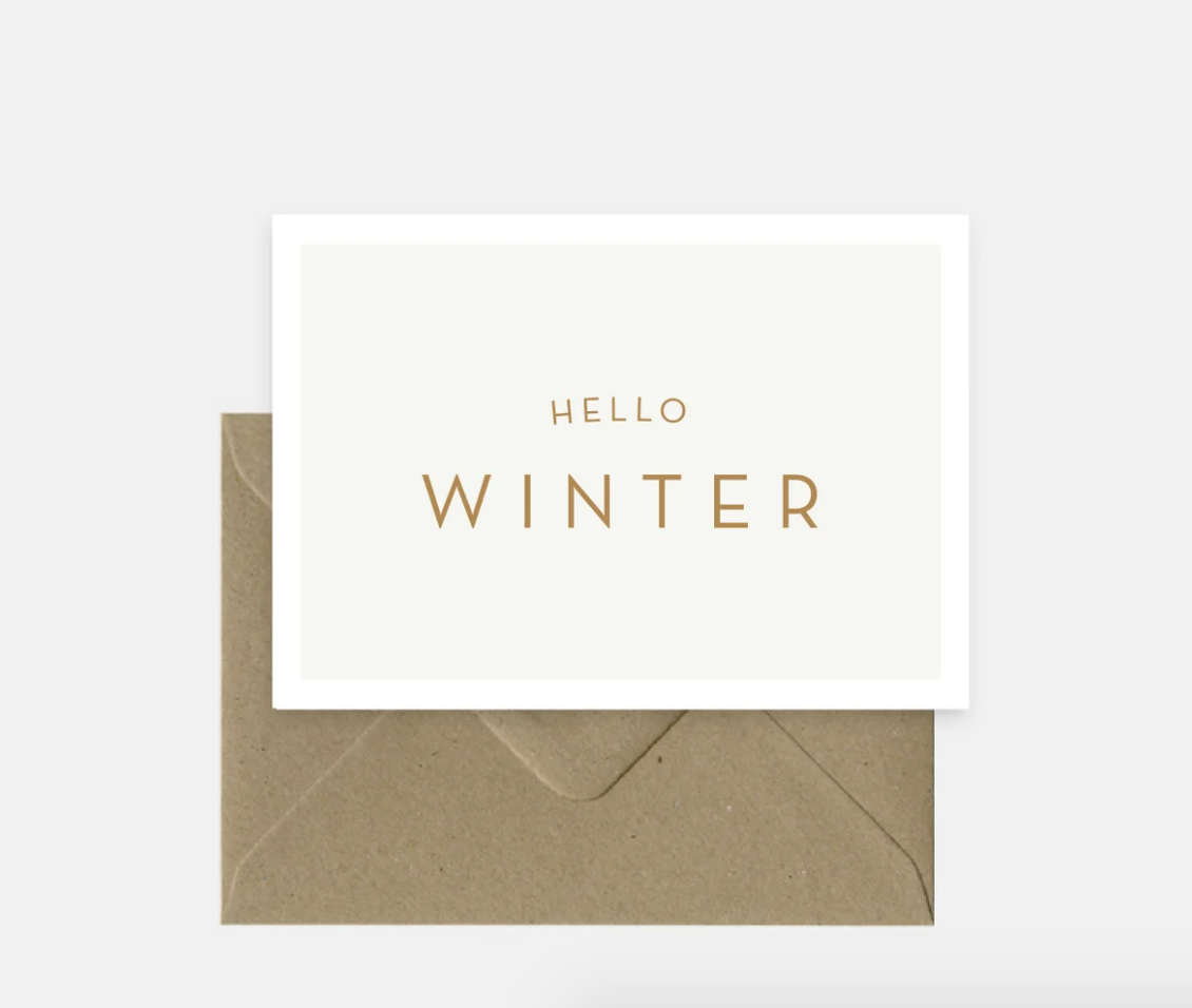 Michoucas Greeting Card - Hello winter