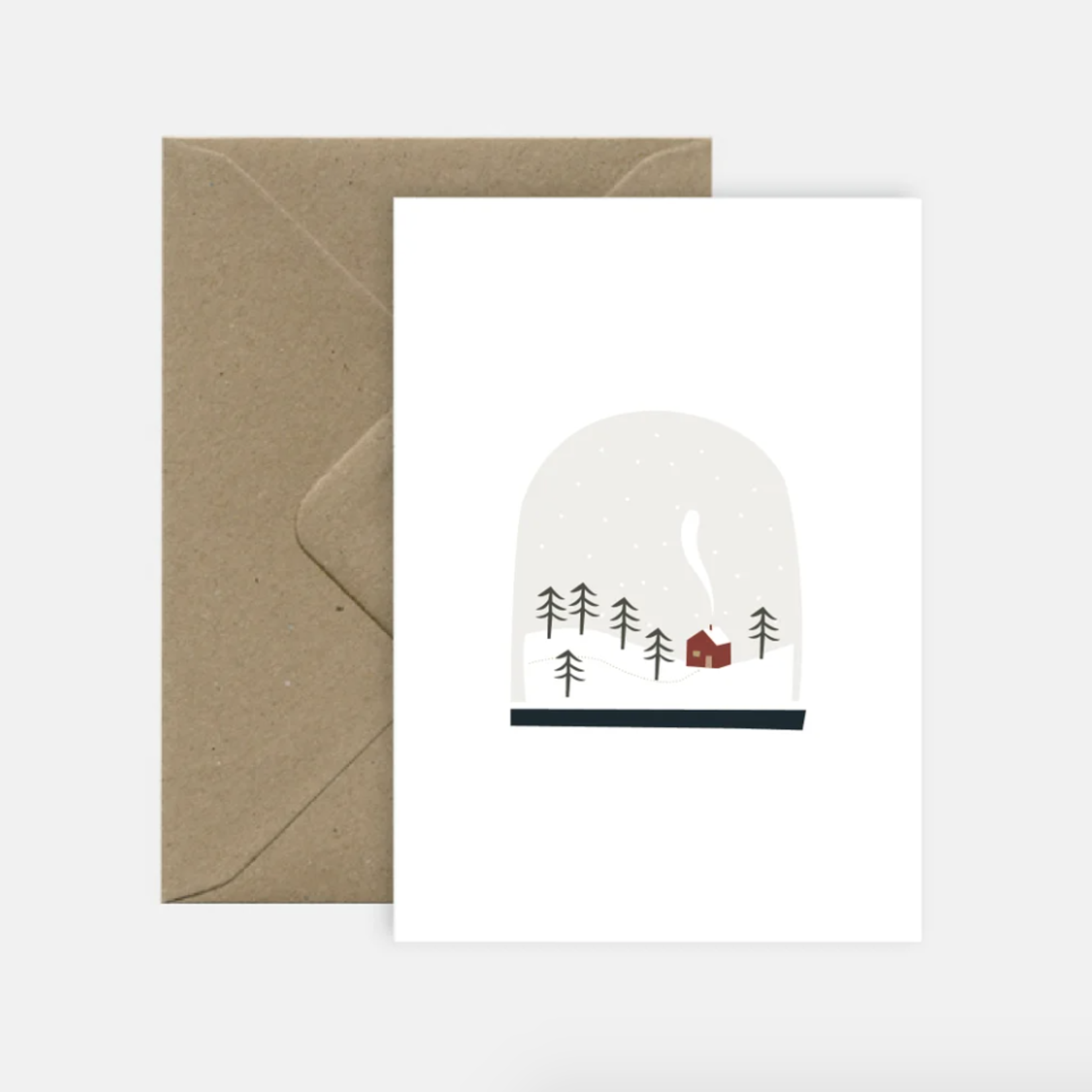 Carte de souhaits - Snow globe