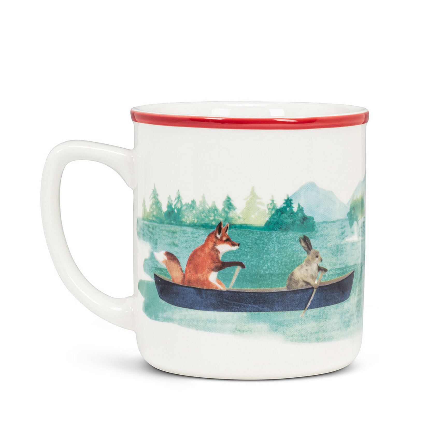 Animals in Canoe Mug