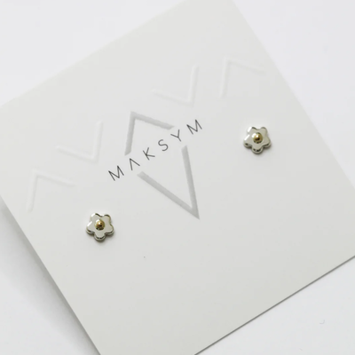 Maksym Silver Daisy earrings