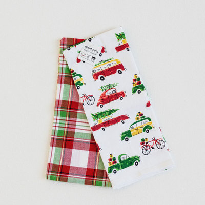 Danica Dish Towels - Holiday Cars