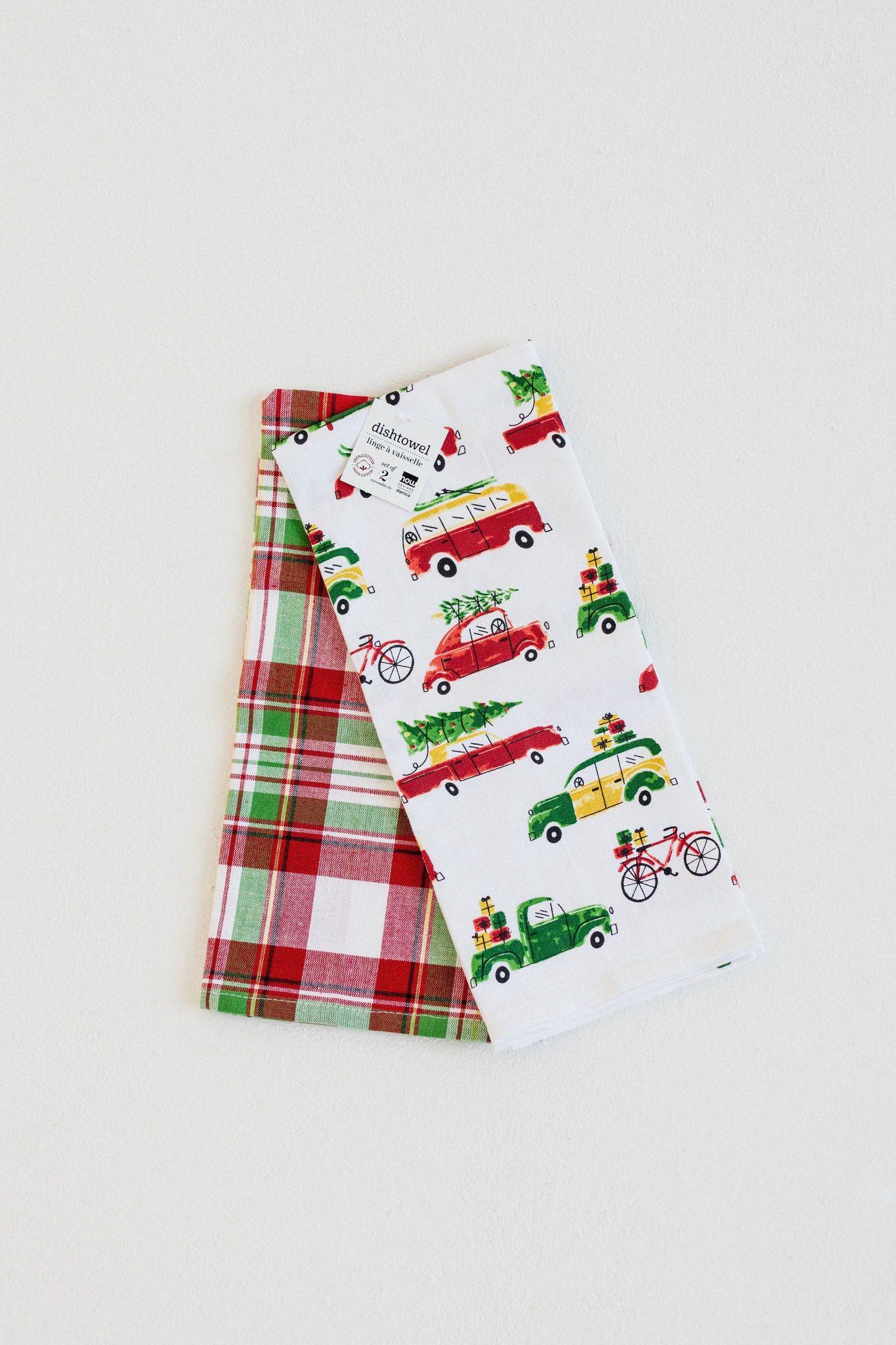Danica Dish Towels - Holiday Cars (set of 2)