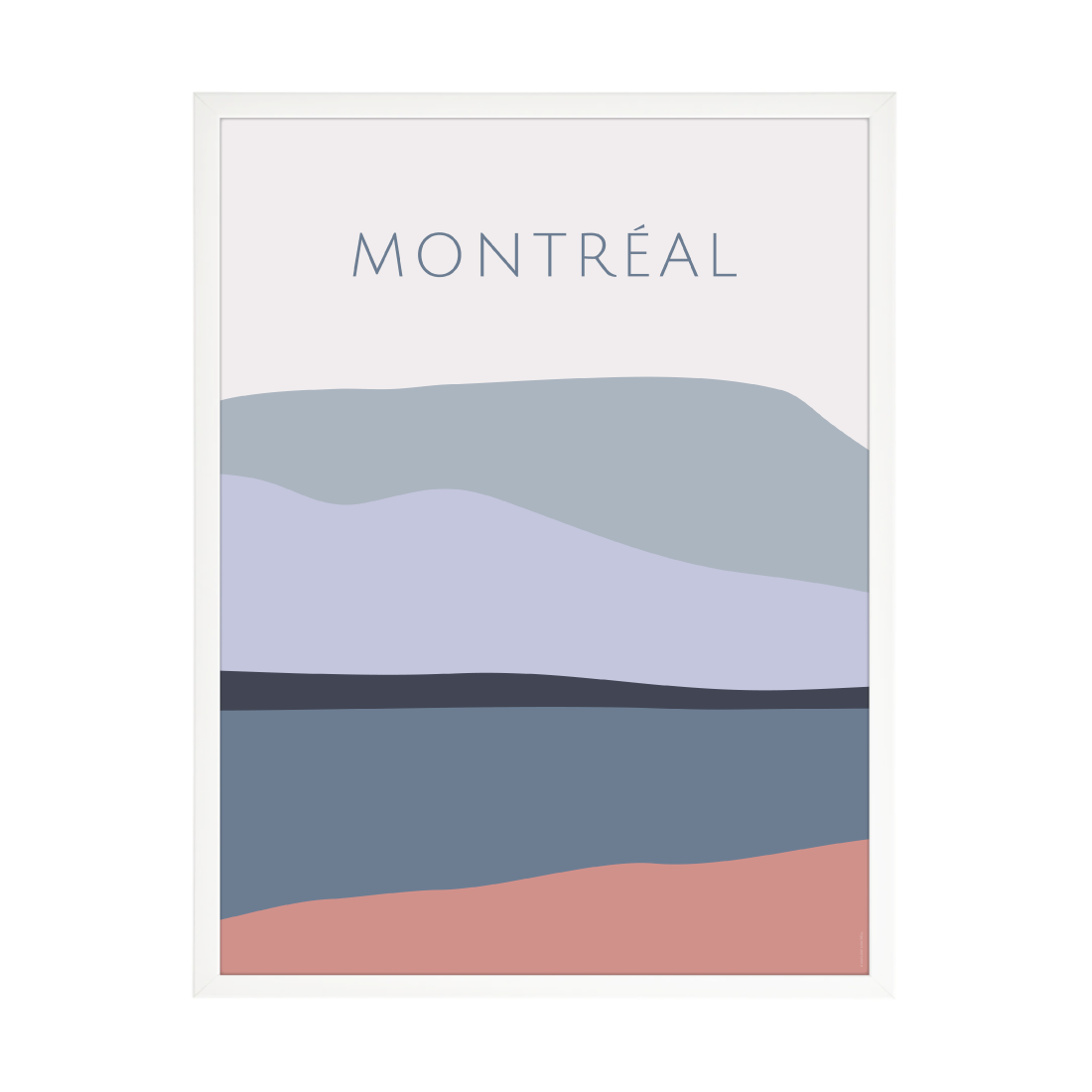 Marlone Montreal Blue print 18x24