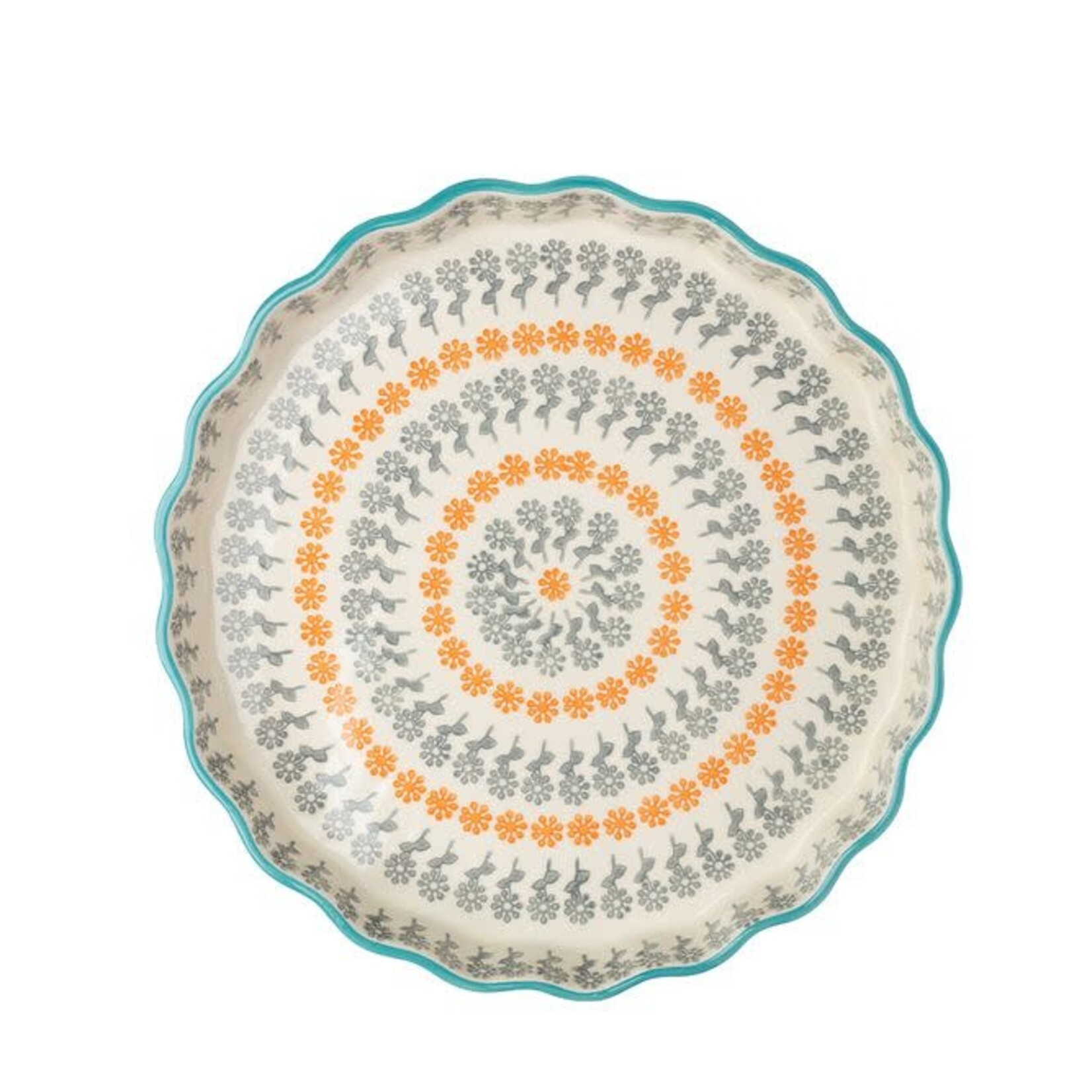 Floral tart dish - 22cm