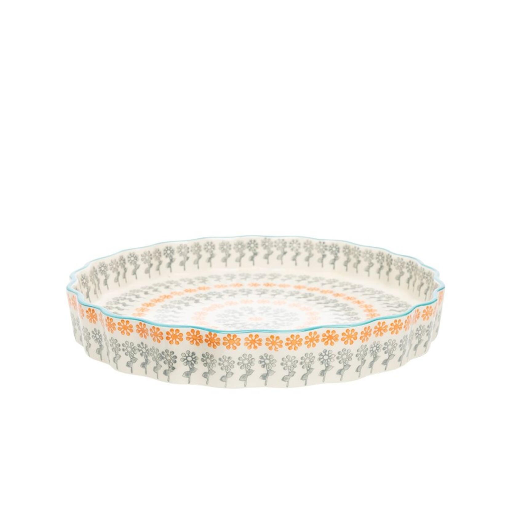 Plat tarte Floral - 22cm