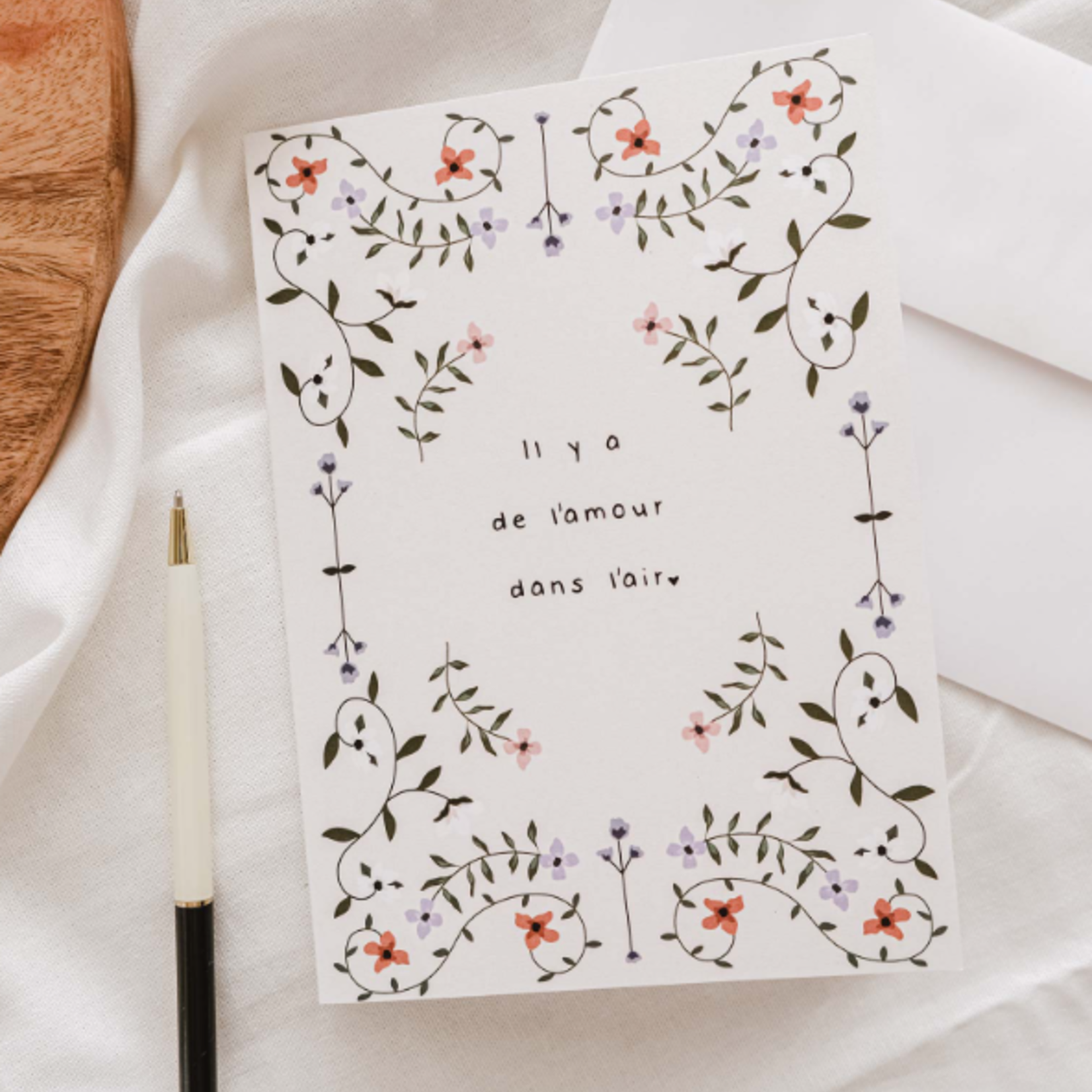 Greeting Card - Amour dans l'air