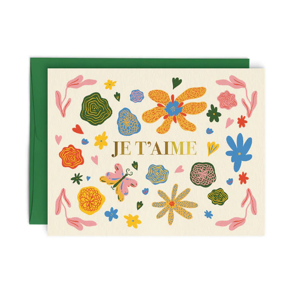 Greeting Card - Je t'aime