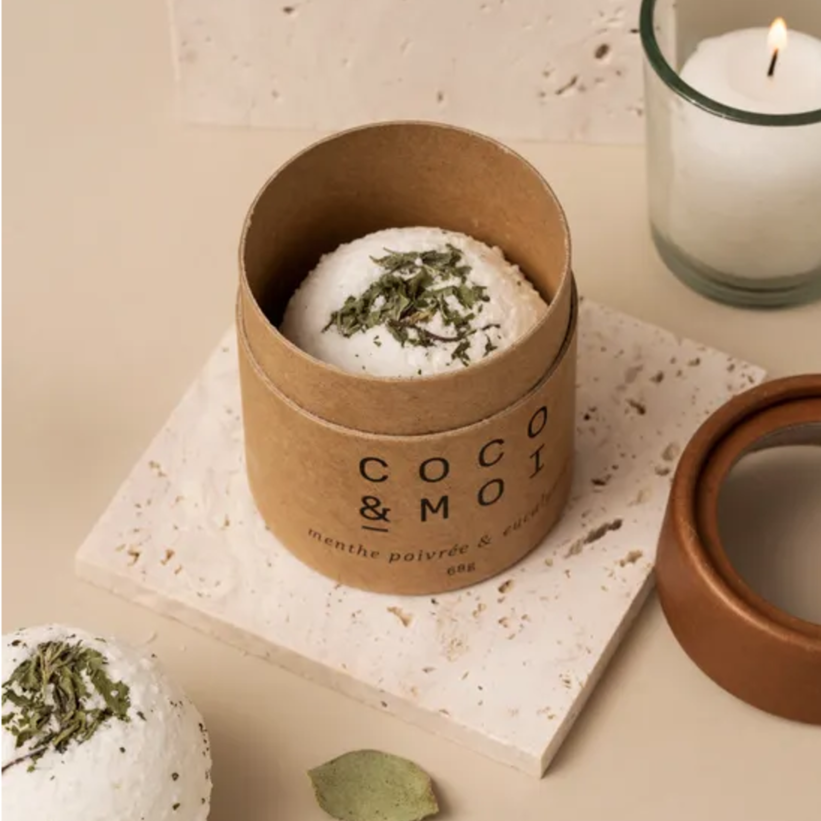 Bombe de bain - Menthe poivrée eucalyptus
