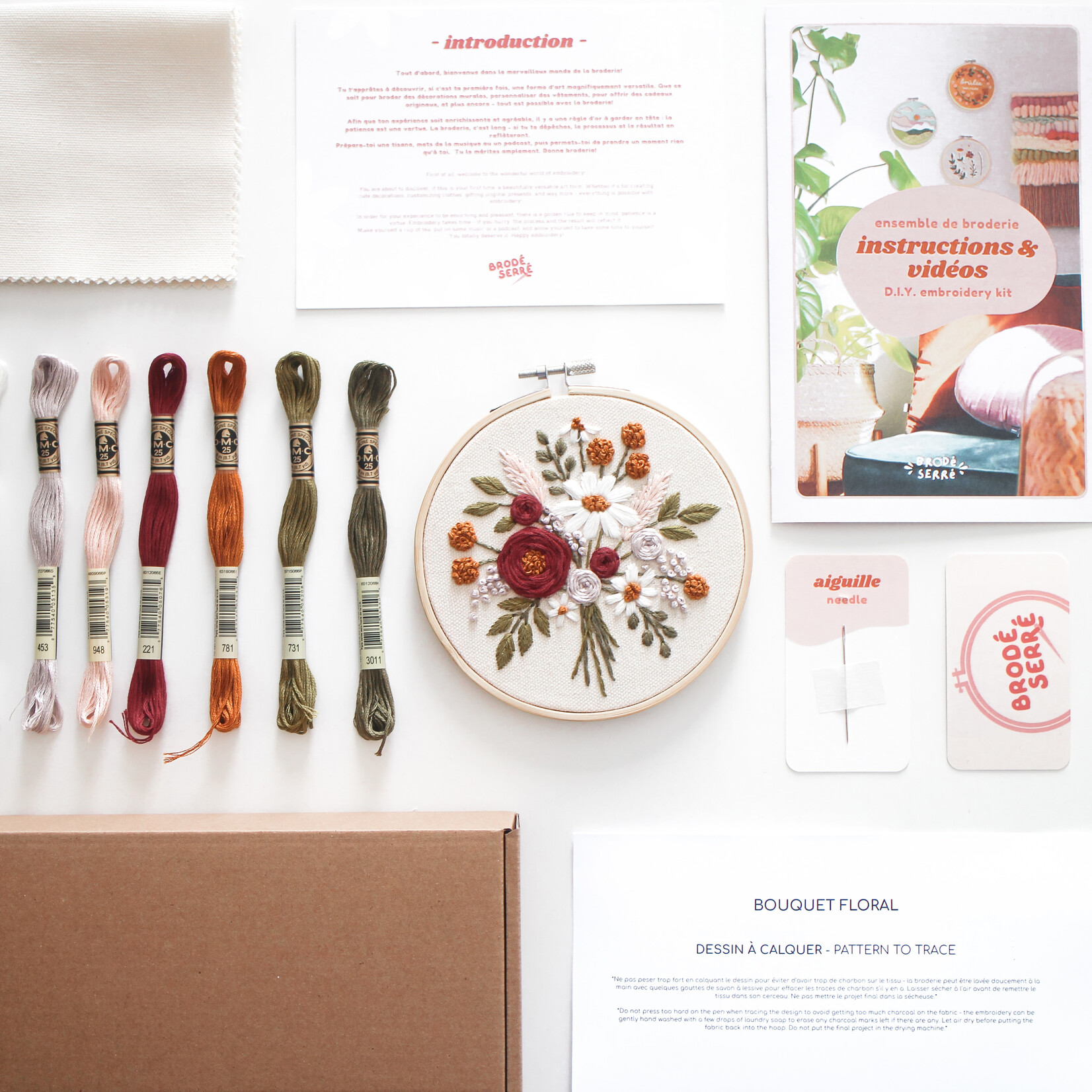 Kit Broderie - Bouquet Floral