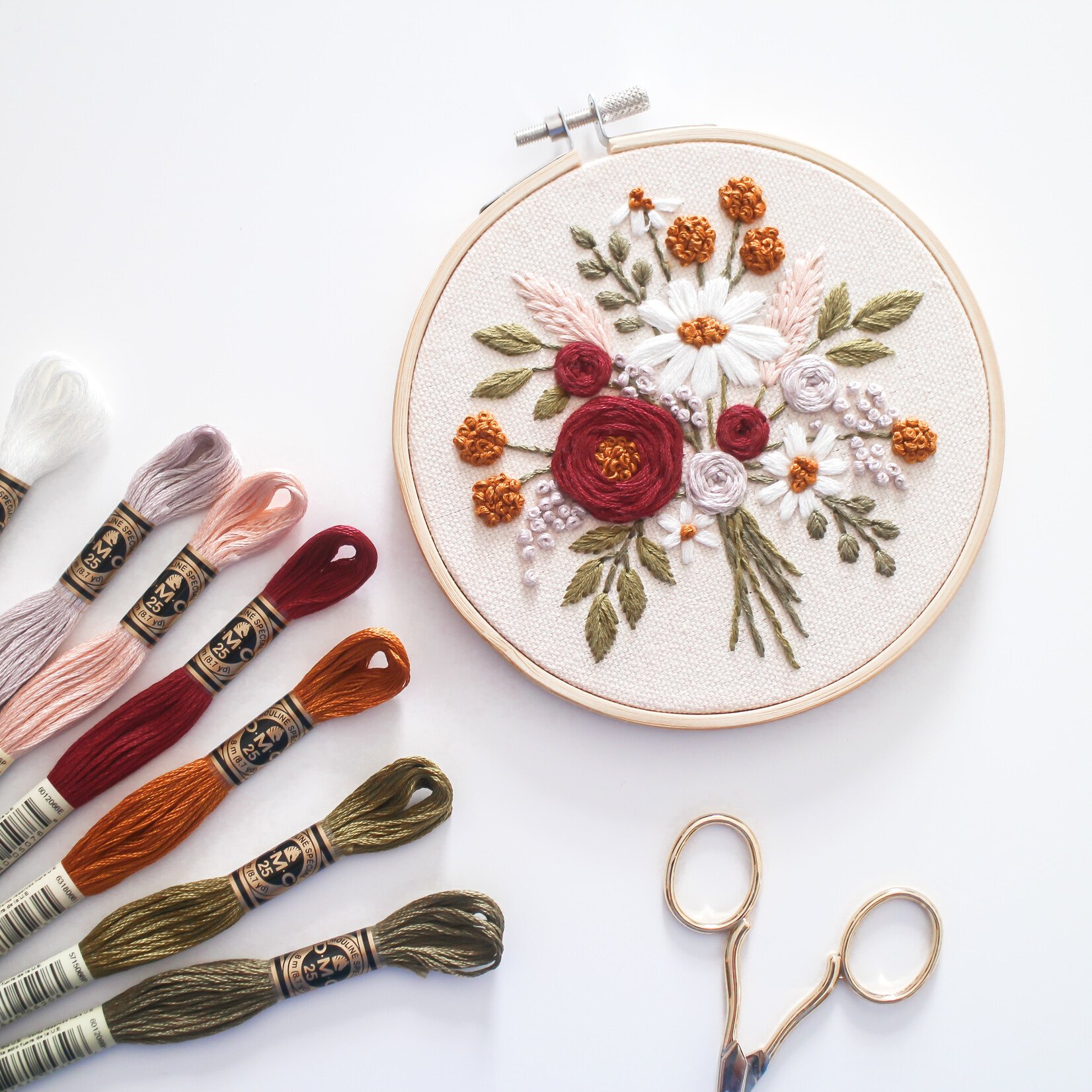 Kit Broderie - Bouquet Floral