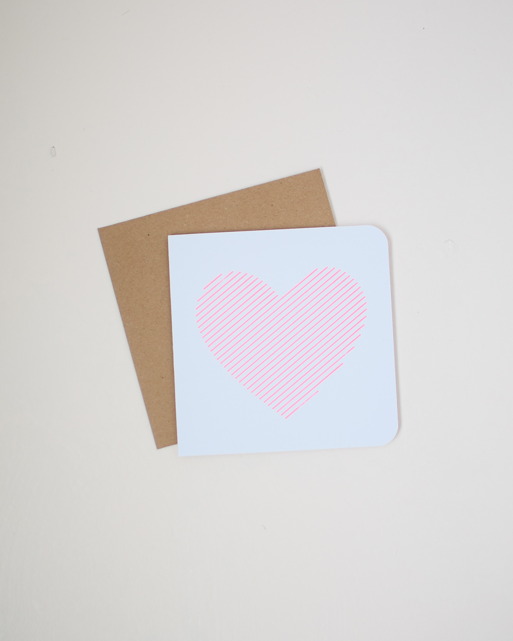Greeting Card -  Neon heart