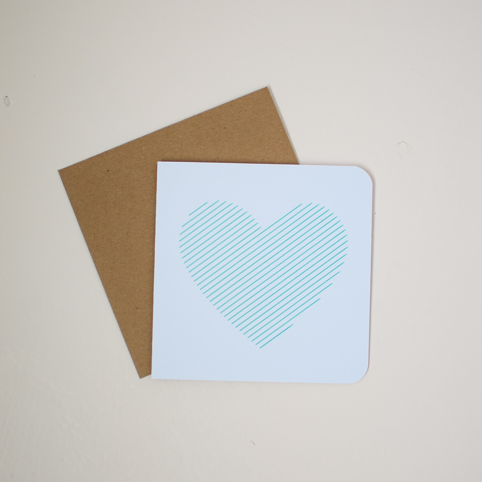 Greeting Card - Turquoise Heart
