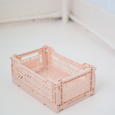 Blush pink crate