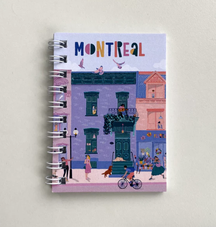 Lili Graffiti Mini spiral notebook Montreal