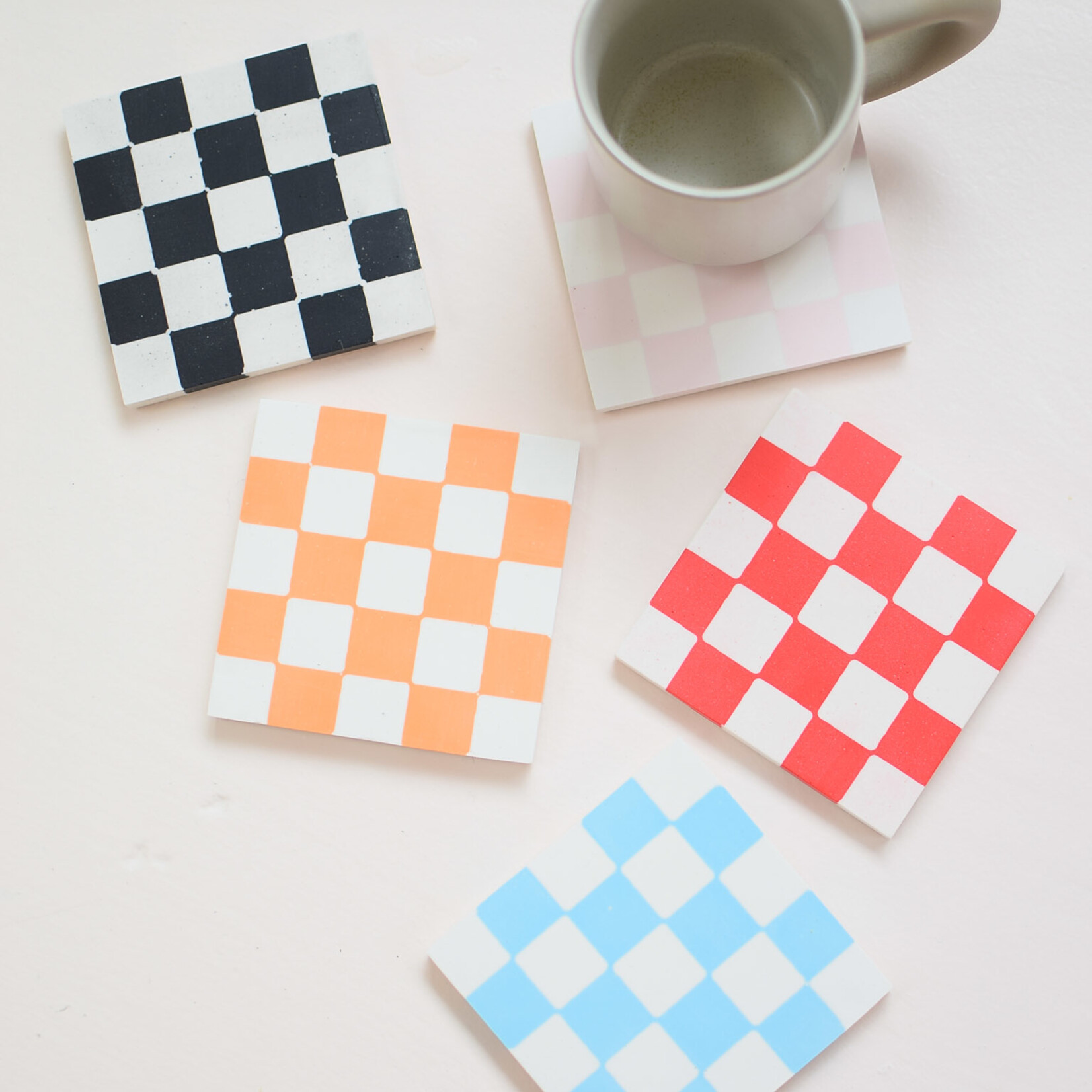 Coaster checkerboard