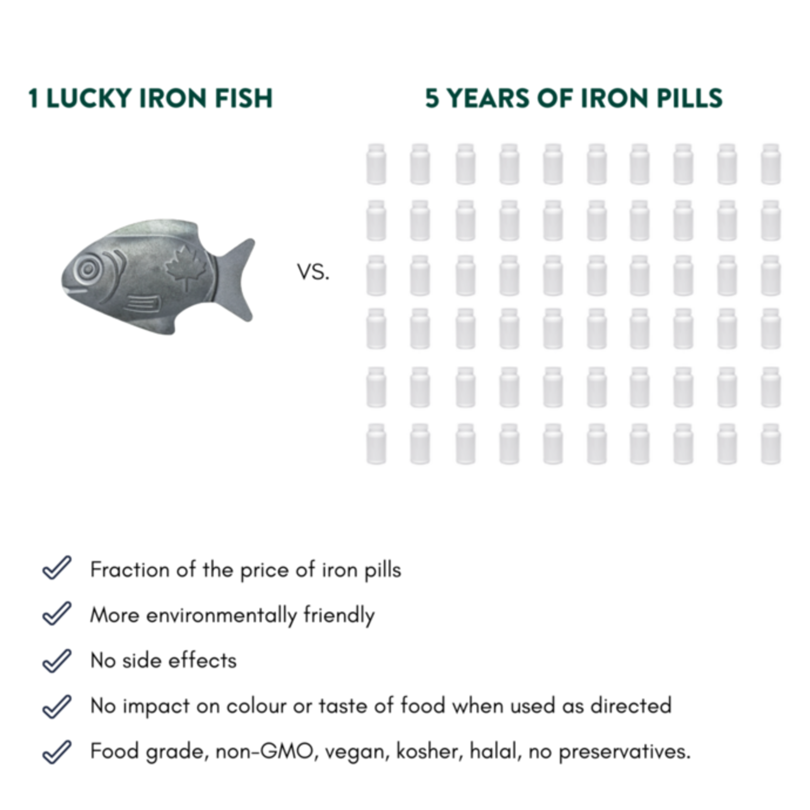 Lucky Iron Fish (iron complement)