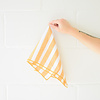 Danica Set of 4 striped towels - Ochre