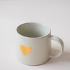 Cream Mug - Gold Heart