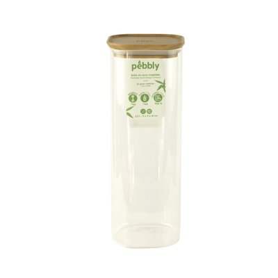 Pebbly Glass jar 74 oz