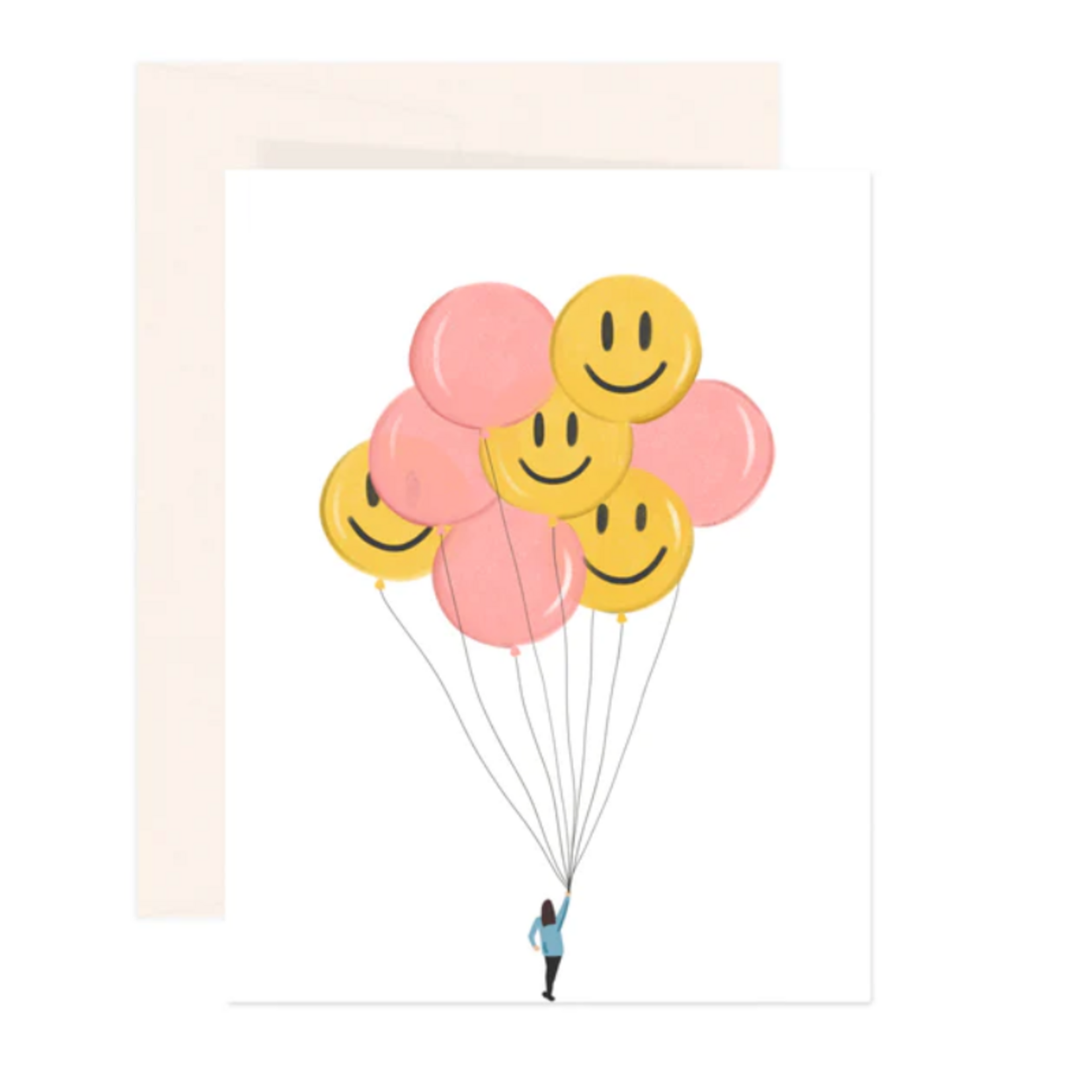 Greeting Card - Smiley Ballons