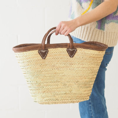 Bacon Basket Limited Panier Provence - rebord cuir