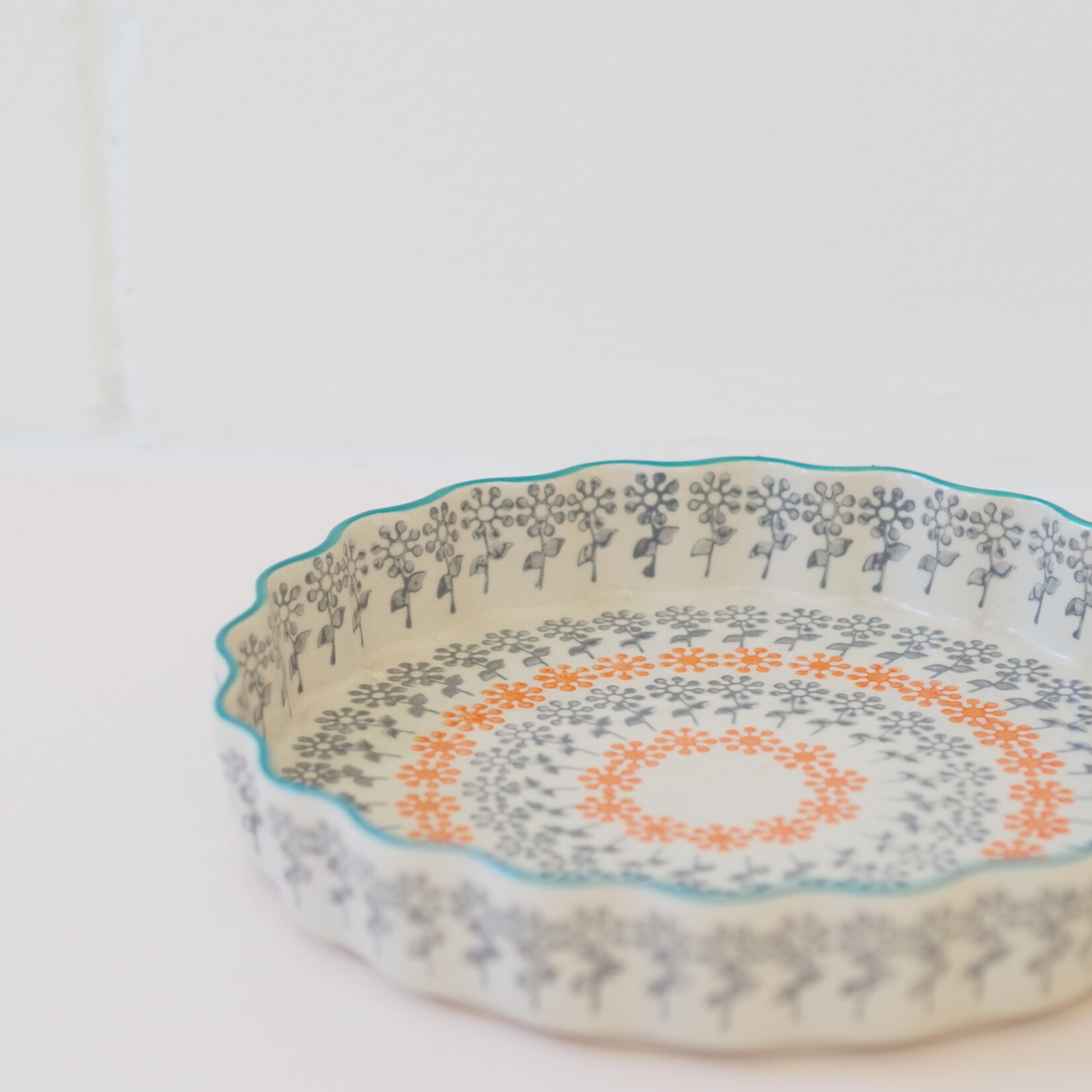 Plat tarte Floral - 22cm