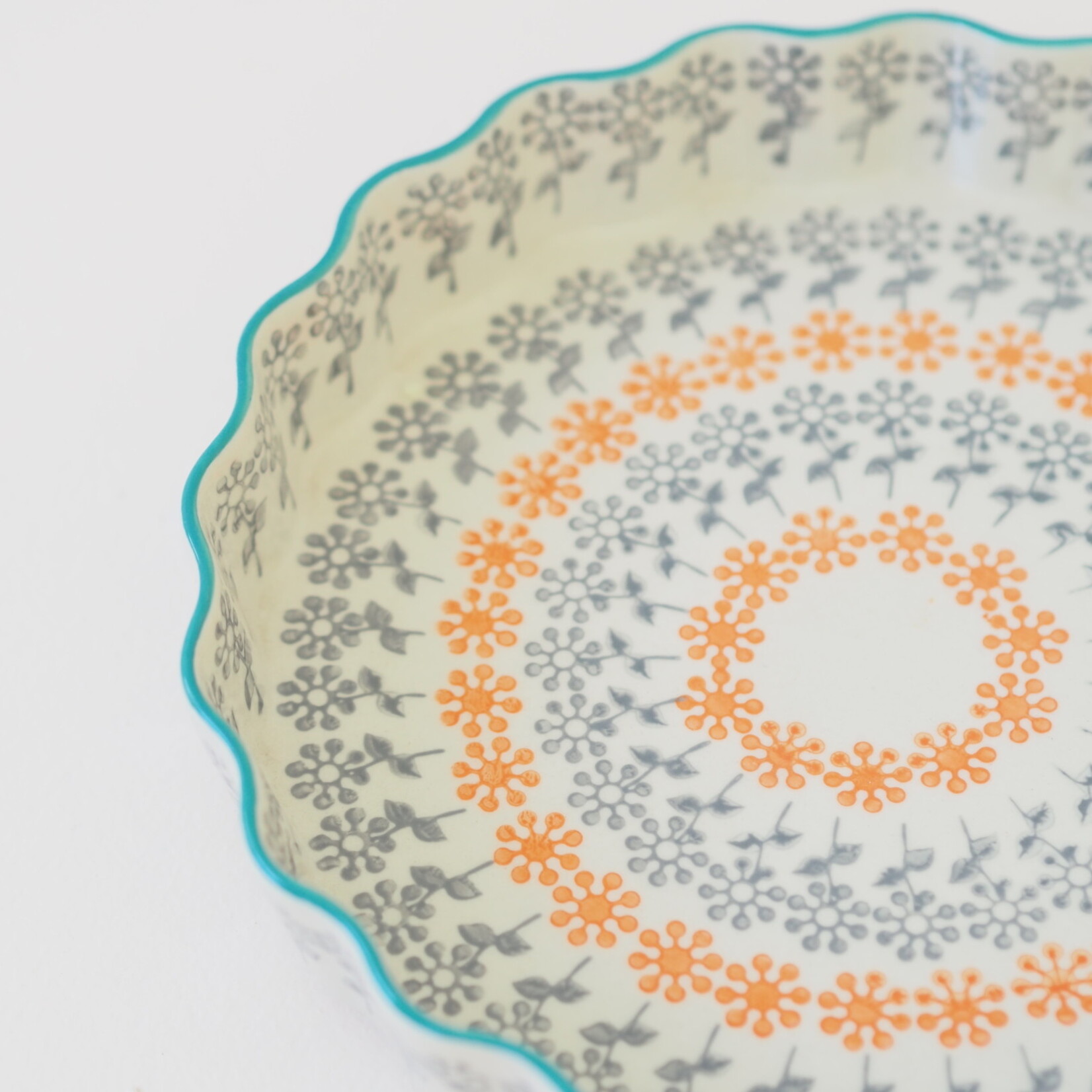 Plat tarte Floral - 22cm