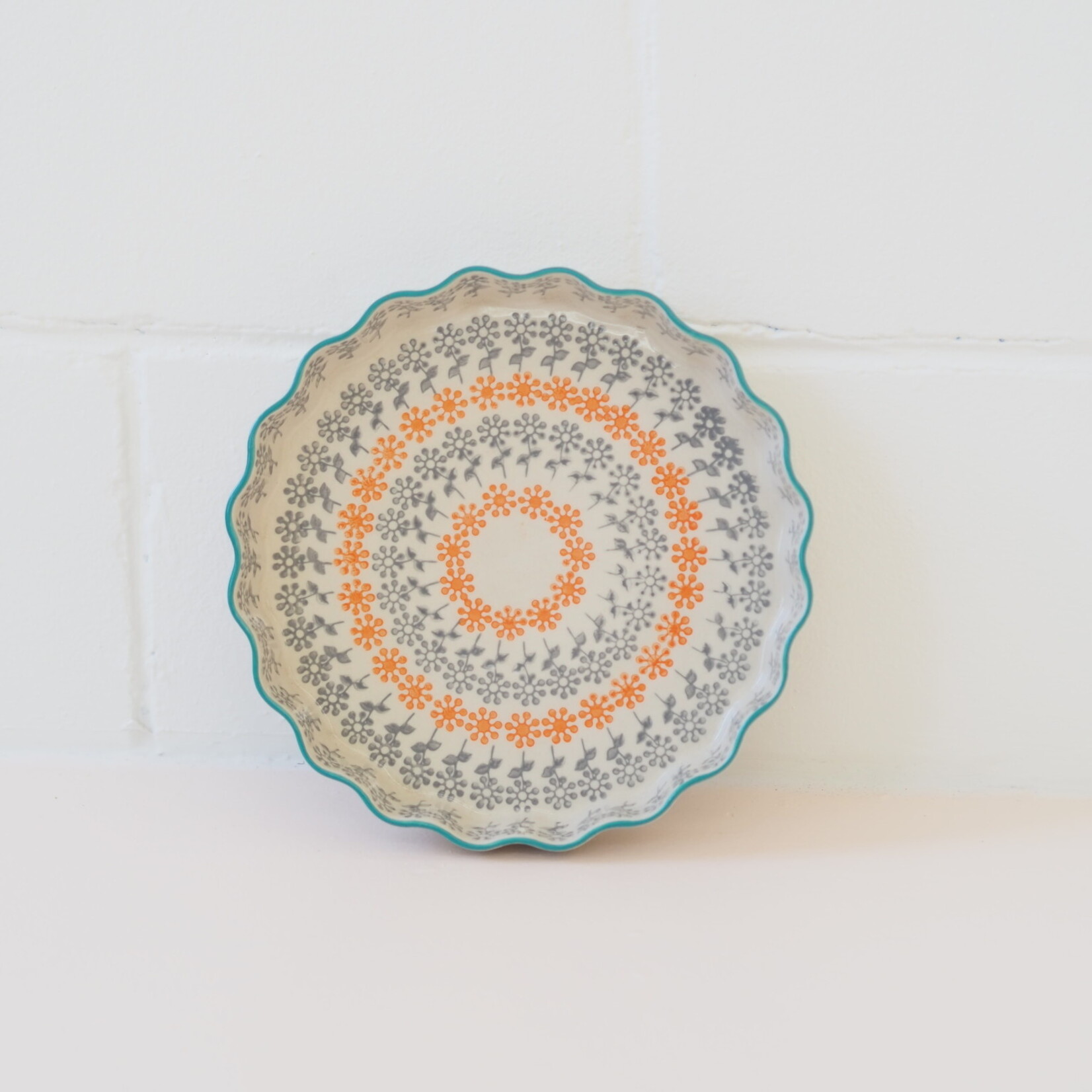 Plat tarte Floral - 22cm