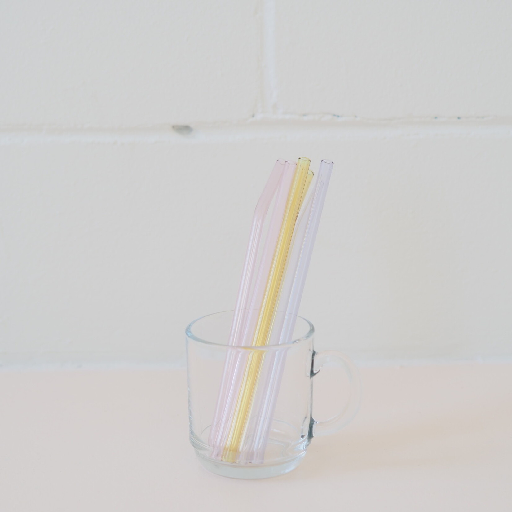 Set de 6 pailles - Pastel