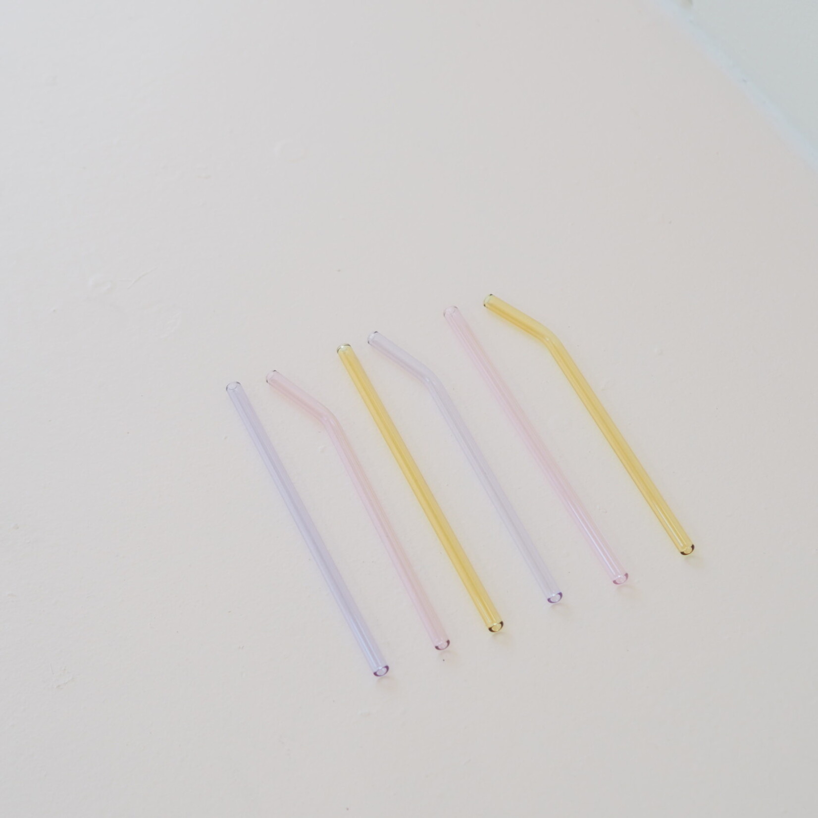 Set de 6 pailles - Pastel