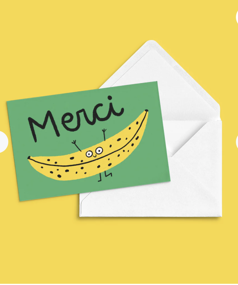 Greeting card - Merci banane