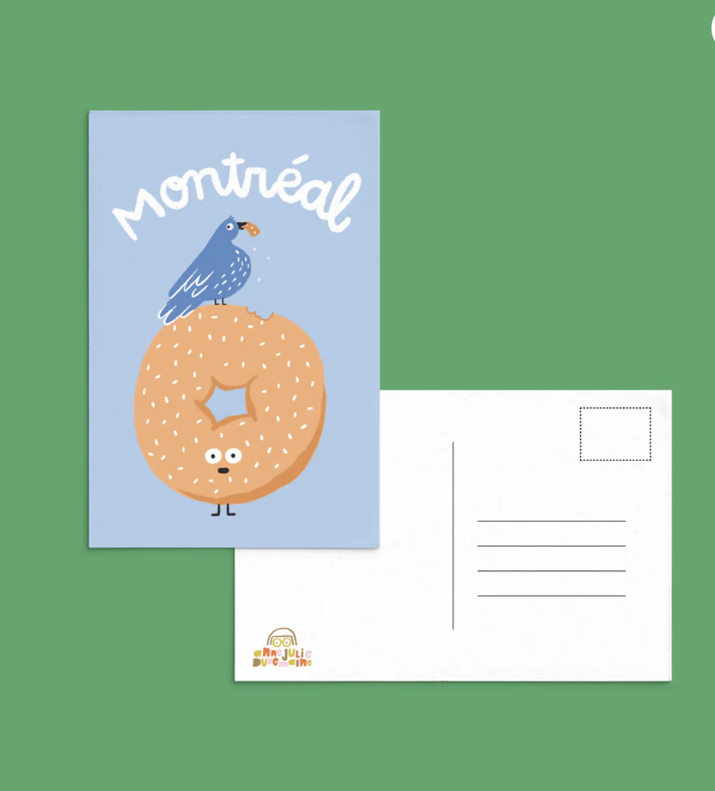 Postcard - Montréal bagel