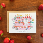 Card - Chat gâteau