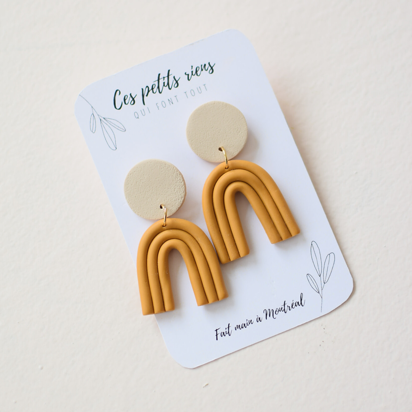 Boucles d'Oreilles Maxi Arcs Pampas